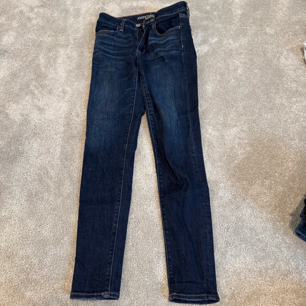 American Eagle Outfitters Women's Deep Indigo Skinny Jeans